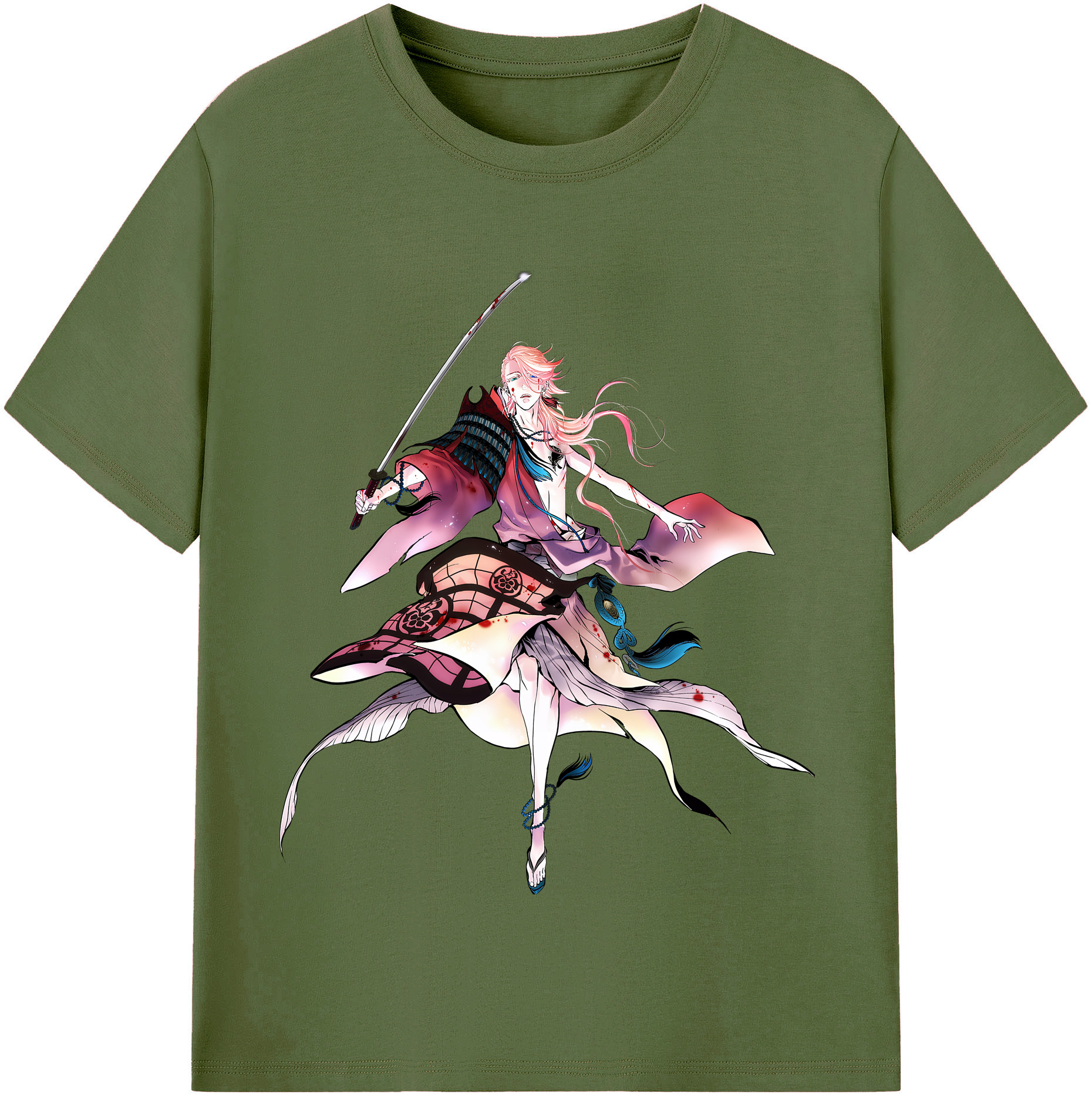 （画像用） 刀剣乱舞 Touken Ranbu 綿100％半袖Tシャツ（フロントプリント）